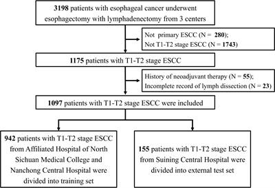Machine learning models predict lymph node metastasis in patients with stage T1-T2 esophageal squamous cell carcinoma